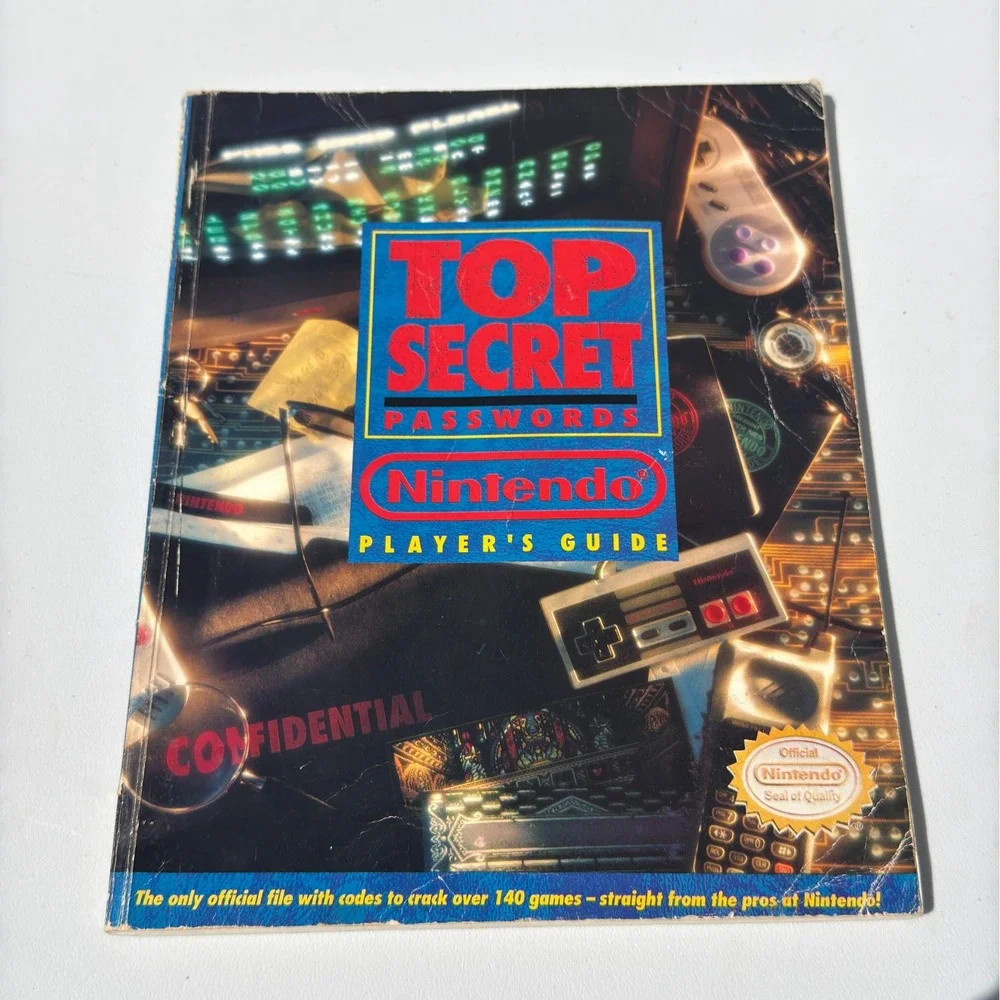 Nintendo Top Secret Passwords Players Guide 1992 NES SNES Game Boy Vintage Book